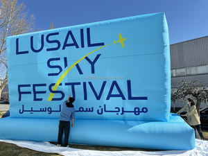 Aangepaste Led Licht Opblaasbare Reclame Display Banner Commercieel Gigant Billboard Voor Beurzen Evenementen Aangepaste Brieven Inbegrepen - Product Image 3