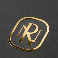 Autocollants métalliques 3D personnalisés en relief avec impression UV, étiquettes en aluminium adhésives double face pour emballages durables