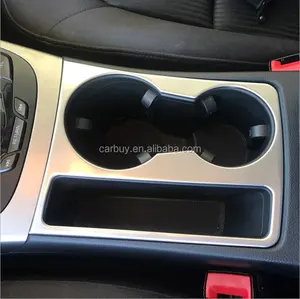 Kotak Sandaran Tangan Kontrol Pusat Terlaris, Stiker Dekoratif Panel Pemegang Cangkir untuk Audi A4/A5