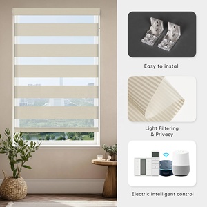 Persianas Enrollables Motorizadas Zebra de Allbright, Decoración Inteligente de Lujo para el Hogar, para Ventanas - Product Image 4