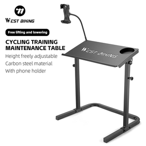 Table d'entretien et d'entraînement cycliste WEST BIKING, table multifonctionnelle réglable en hauteur, table à outils pour vélo en acier au carbone - Product Image 1