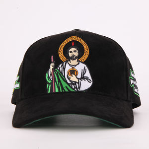 Индивидуальная 5-панельная замшевая спортивная бейсболка Gorras с изогнутыми полями для мужчин, оптовая продажа, мужские бейсболки с вышивкой логотипа - Product Image 2