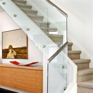 Cerrado escalera de vidrio <span class=keywords><strong>con</strong></span> barandilla de acero - Product Image 2
