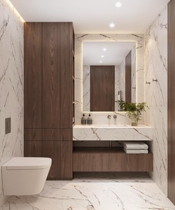 <span class=keywords><strong>Nogal</strong></span> Durable Panel de madera contrachapada de almacenamiento moderno Simple viento gabinete de <span class=keywords><strong>baño</strong></span> de lujo para Hotel Hospital familia cocina gimnasio Villa uso - Product Image 4