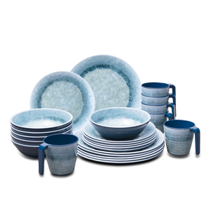High Quality Food Grade Melamine Dinnerware Set Customized Pattern-Portable Eco-friendly Outdoor Dinnerware LFGB MSDS