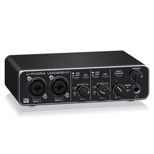 Interface audio USB U-PHORIA UMC2O2HD, carte son pour l'enregistrement du chant, essentielle pour les studios professionnels et les configurations à domicile - Product Image 1