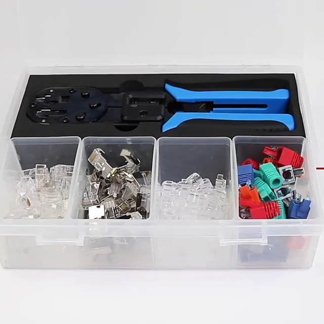 Network Crimping Tool CAT6 RJ45 Modular Plug Crimping Tool Network Rj45 Crimping Tool Kit