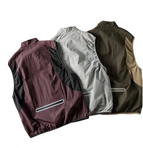 Gilet unisexe à col montant avec logo personnalisé, résistant au soleil, respirant, séchage rapide, léger, sans manches, pour les sports de plein air - Product Image 5