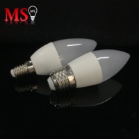 Hochlumen C37 Kerzenlampen E27/E14/B22 Fassung 3-9W LED AC für Wohnbereich PBT+Aluminium 2 Jahre Garantie