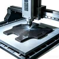 Semelle intérieure en fibre de carbone durable, découpée par CNC pour équipement sportif haute performance
