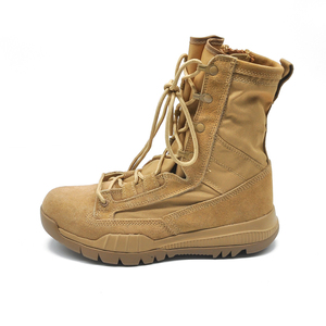 Nouvelles Bottes de Combat pour Hommes Marron Respirantes Légères avec Soutien de la Voûte Plantaire et Tige Oxford – Idéales Hiver comme Été - Product Image 4