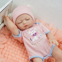 Venta caliente ponderado encantador de peluche 18 pulgadas renacer muñecas del bebé de silicona suave juguete para 3 Plus año de edad los niños que parecen reales