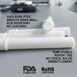 Tubes de digestion en PTFE de haute qualité, directement de l'usine, tailles personnalisées, pour l'analyse des traces en laboratoire, compatibles avec CEM / <span class=keywords><strong>Berghof</strong></span> / Milestone - Product Image 1