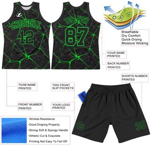 Ensemble d'uniformes de basketball personnalisés : maillot et <span class=keywords><strong>short</strong></span> pour équipes scolaires et ligues - Product Image 3