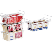 Panier en fil métallique pour congélateur, personnalisable, finition chromée et construction robuste pour le stockage alimentaire industriel