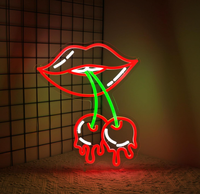 Supermarché Fruit Store Rectangle Peinture Murale Creative LED Néon Lumière UV Coupe Acrylique Durable Art Décor De Noël