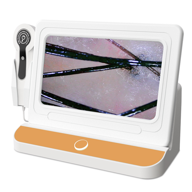 Skin Analysis Camera Photo Analysing Machines Facial Hair Scalp Scanner 200x Optical Magnification 50x Trispectral Detection