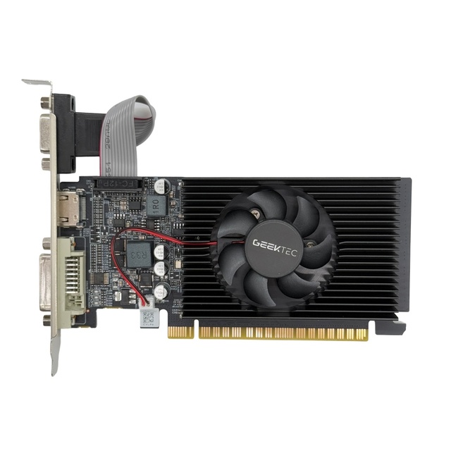 GEEKTEC Radeon R7 240 4GB DDR3 GPU PCI Express Brand NEW 64bit R7240 4GD3 PC Low Profile Graphics Card with Cooling Fan