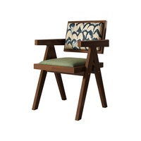 Ensemble de salle à manger en bois pour restaurant, café, bistrot, hôtel, style rétro vintage, table et chaises, mobilier en gros