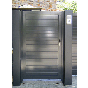 Nuevo estilo Horizontal <span class=keywords><strong>de</strong></span> un solo Panel <span class=keywords><strong>de</strong></span> aluminio principal moderno puerta <span class=keywords><strong>de</strong></span> entrada peatonal diseños para el hogar - Product Image 2