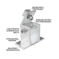 Support de panneaux solaires à pieds réglables pour balcon, adapté aux toits plats et aux toits en tôle