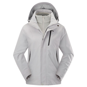 Combinaison de <span class=keywords><strong>ski</strong></span> pour hommes Vêtements de <span class=keywords><strong>ski</strong></span> pour femmes Veste imperméable coupe-vent amovible trois en un avec coutures pressurisées Haut de <span class=keywords><strong>manteau</strong></span> de randonnée - Product Image 2