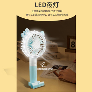 <b>Usb</b> <b>Fan</b> <b>Mini</b> Portable Rechargeable Desk <b>Fan</b> For Student Dorm Outdoor Use With Three Speed Settings - Product Image 4
