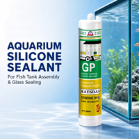 KAYSDAA Mastic silicone professionnel haute résistance pour aquarium, adhésif étanche puissant pour la construction de bacs à poissons et le collage de verre