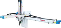 Kowey lima sumbu penuh Servo bingkai pintu tahap ganda lengan ganda Robot injeksi untuk 280-450t mesin cetakan injeksi