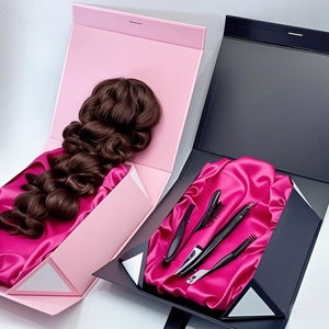 Scatola di Spedizione per Capelli di Alta Gamma con Chiusura Magnetica e Rivestimento in Seta, Adatta per Trasporto a Lunga Distanza, Confezioni per Vendita al Dettaglio - Product Image 2