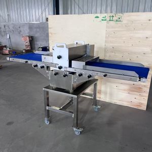 Rebanadora de carne semiautomática, cuchilla de acero inoxidable, grosor ajustable de 2,5-15mm, máquina para rebanar carne de res, cerdo y cordero - Product Image 4