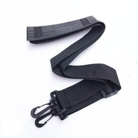 Bandoulière noire réglable pour guitare avec coussinet en silicone Sangles de sac à dos détachables personnalisées Bandoulière pour ceinture de sac