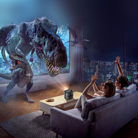 Projecteur 3D BYINTEK U80 Max à obturateur actif, prise en charge 4K, système de cinéma maison intelligent DLP Android, projecteur vidéo avec mise au point automatique