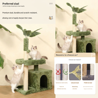 Arbre à chat écologique Novayapetix Green Tree avec condo, griffoir en sisal et centre d'activités
