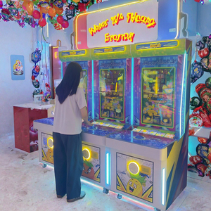 Funspace Machine de jeu de grue en acrylique rose et métal, à monnayeur, 4 joueurs, équipement d'arcade à récompenses pour salle de jeux - Product Image 3