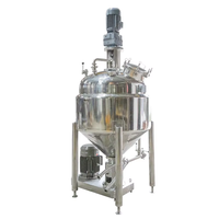 Cuve de mélange émulsifiante sous vide en acier inoxydable à haute vitesse avec chauffage électrique à vapeur pour la production cosmétique