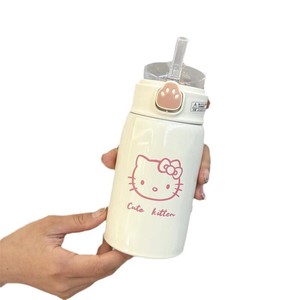 Hello Kitty Pochacco Stainless Steel Tumbler 500Ml Insulated With Straw For Kids Students Gift - Product Image 5