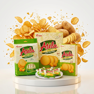 Biscuits croustillants aux pommes de terre de qualité supérieure, 150g, goût salé, faible en gras, boîte, recettes polyvalentes, fournisseur ODM - Product Image 1