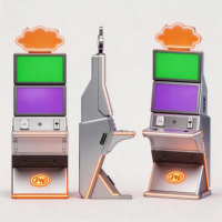 Máquina de Juegos Electrónica con Pantalla Curva de 43 Pulgadas, Gabinete Metálico, Compatible con TITO para Gasolineras, Tiendas y Áreas de Entretenimiento en EE. UU.