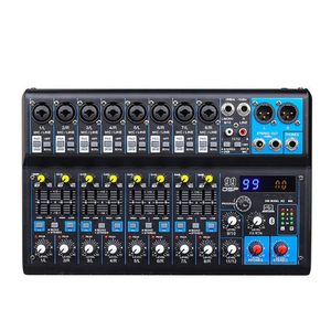Mezclador de Audio Profesional de 12 Canales con Efecto de Reverberación 99DPS, <span class=keywords><strong>Bluetooth</strong></span>, USB, EQ y Tarjeta de Sonido de 48V - Product Image 1