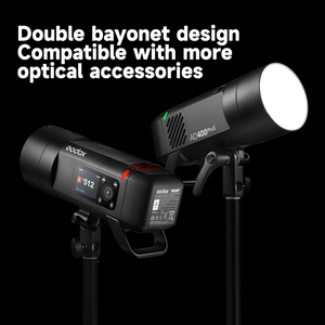 Flash portable Godox Divine Bull AD400Pro <span class=keywords><strong>II</strong></span> de deuxième génération - Batterie lithium-ion portable pour l'éclairage de portrait en extérieur - Product Image 5
