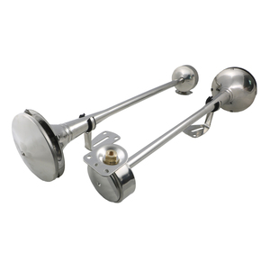 <span class=keywords><strong>Trompeta</strong></span> de Metal superfuerte de 12v y 24v para camión, claxon de aire de 2 tubos, bocina de <span class=keywords><strong>trompeta</strong></span> para camión, coche, tren y barco, oferta - Product Image 6