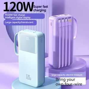 Nouvelle arrivée Offre Spéciale chargeur de banques d'alimentation <span class=keywords><strong>portable</strong></span> à charge rapide 4 en 1 câbles intégrés 30000mAh Power Bank - Product Image 6