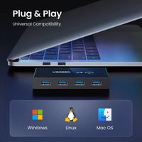 UGREEN Commutateur de vitesse de transfert rapide USB 3.0 Sélecteur 4 ports 2 ordinateurs Commutateur de périphérique Adaptateur Hub ugreen USB Hub