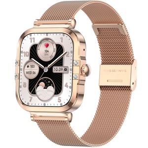 VALDUS Support <span class=keywords><strong>de</strong></span> surveillance <span class=keywords><strong>de</strong></span> la pression artérielle Écran SOS AMOLED Montre intelligente NFC Collect Code Calculator VL52 PRO Montre intelligente pour femme - Product Image 4