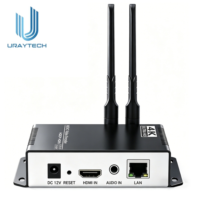 Wireless Video Encoder HDMI Input H.265 H.264 4K for SRT RTMP RTSP HLS Live Streaming YouTube Facebook