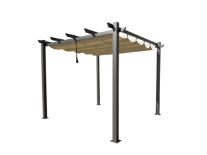 Pergola incurvée moderne arches en aluminium tonnelles colonnes de pergola gazebos système de toit de pergola étanche, 3x3/3x4/3x6 - Product Image 2