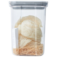 Boîte de conservation alimentaire hermétique en plastique avec couvercle rotatif, 1-2L, qualité alimentaire, empilable, pour cuisine, anti-humidité