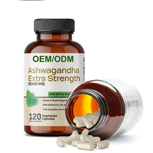 Ashwagandha-cápsulas relajantes para el cuidado de la salud, suplemento alimenticio para relajar, restaurar, desintoxicar durante mucho tiempo