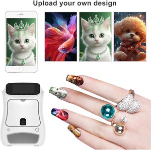 3D Nail Art Printing Machine Support WiFi Bluetooth Digital Nail Printer DIY Patterns Design Machine Automatic Drying 30s Done - Product Image 2